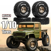 1.9" RC Crawler Tyres Non-Slip Mud Sligers Tires Heavy Duty Rubber Tires for 1/10 RC Crawler TRX4 TRX6 Gen8 RS562 Copper