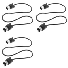 3X MIDI DIN 5PIN Male to Male Cable MIDI 5 Pin DIN Plug to 5 Pin DIN Audio Extension Male Cable Din-5pin M/M Cable