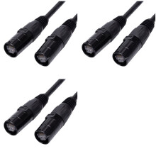3X CAT6 Ethercon-Kabel EtherCON-Kompatibel RJ45-Kontakt för Studiouppsättningar, Turnéer, Scenproduktion, Konserter 2 Meter