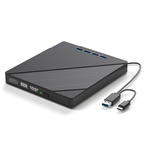 7 in 1 External CD/DVD Drive for Laptop,Slots USB 3.0 Portable CD/DVD Disk Drive Player Burner Reader Writer