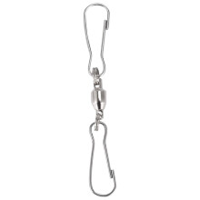 8 Pack Double Clip Swivel Hooks for Wind Spinners, Windsock, Bird Feeders, Wind Chimes Crystal Twisters Party