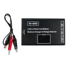 Cargador de Batería de Litio para Avión Modelo B4 BC-800D, 2 S, 3 S y 4 S, con Carga Equilibrada y Pantalla.