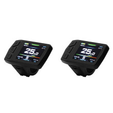 2X Pantalla Ebike para KT TF01U 24V 36V 48V Medidor LCD Colorido Inteligente Medidor de Bicicleta Eléctrica con Junta Impermeable