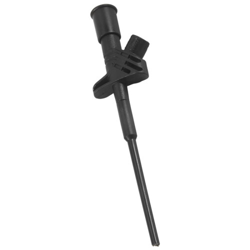 2pcs Quick Test Hook Clip Professional Insulated High Voltage Flexible Testing Probe 4mm Banana Socket Red and Black