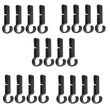 Helmet Clip, Hard Hat, Headlight Buckle Clip, Non-Slip Headband Clip, Durable and Stable Clip Hook, Outdoor 20 Pieces