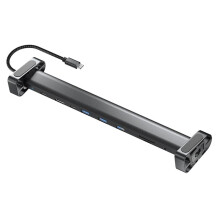 Adaptador Multiporta Hub USB 10 em 1 Dongle Portátil 4K PD 100W USB 3.0 Gigabit Ethernet RJ45 Dock Station Suporte para Laptop
