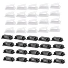 Acrylic Backed Cable Organizer Plug Cable Fixer Self-Adhesive Storage Hole-Free Multifunctional Cable Organizer
