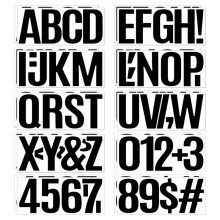 6 Inch Vinyl Letter Number Stickers,20 Sheets Self-Adhesive Alphabet Stickers,Mailbox Number Sticker for Mailbox,Door