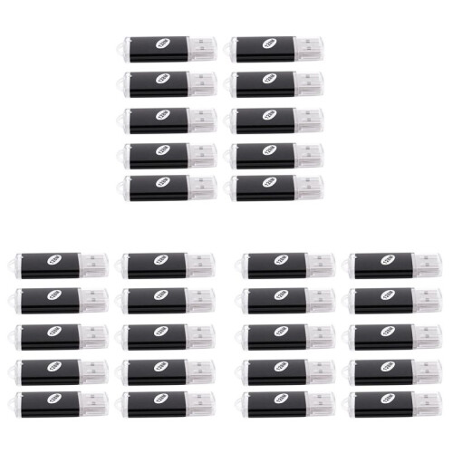 30 X USB Memory 2.0 Memory Stick Flash Drive 128MB Gift Black