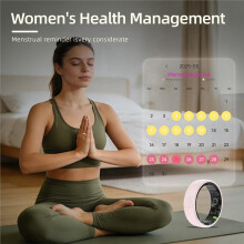 R12 Ceramic Ring with Heart Rate,Blood Oxygen,Sleep Monitoring Waterproof for Android & IOS (13)