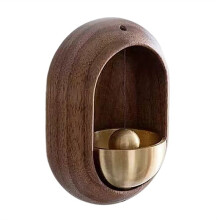 Dopamine Japanese Wooden Entrance Door Bell Decorative Wireless Bird Wind Chime Home Decor Home Opening Hanging A