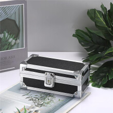 Aluminium Alloy Cash Box with Lock Elegant Money Storage for Bills and Collectibles Single Row Tray