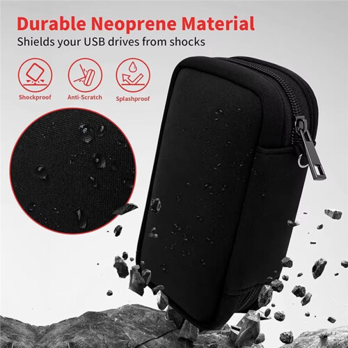 USB Flash Drive Case with Labels Thumb Drive Holder Case USB Organizer Storage Bag Organizer for USB Memory Stick B