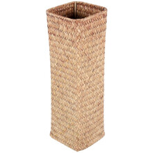 Rattanowy Wazon na Kwiaty Bambusowe Kosze Wazony Dekoracyjne Kwiat Kosz na Owoce Wazon na Kwiaty Wysokie Wazony do Wystroju Domu BrąZowy