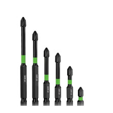 Zestaw BitóW do WkręTakóW Magnetycznych Bity PH2 S2 Impact Magnetic Silny Magnetyczny AntypośLizgowy Zestaw BitóW do WkręTakóW