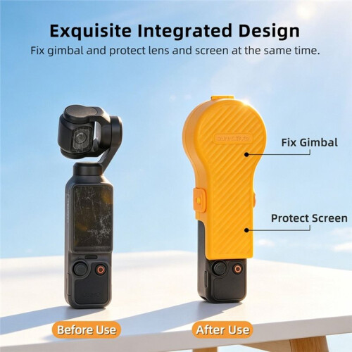 Protective Case for  Pocket 4 3 Gimbal Lens Protector Cap Anti-Fall Cover Quick Release Shell Gimbal Accessories B 2