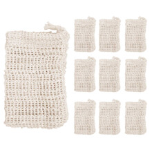 Saco de Sabonete de Sisal Natural com 10 Saco de Sabonete Esfoliante PoupançA de Sabonete