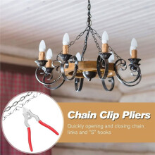 Kettingtang, 7 Inch Armatuurschakeltang, Gereedschap met Rubberen Handgreep voor Kroonluchterbeugels en Accessoires voor Verlichting