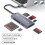 6 in 1 TYPE-C Multifunctional Reader /TF/XD/CF/M2 Memory Card Adapter for Cameras Computers High-Speed Data Transfer 1
