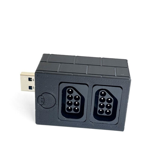 2P SNAC Adapter for NES Controller for  FPGA System 3D Printed Case Level Shifter Board 5V 2