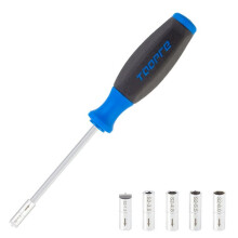 TOOPRE Bicycle Spoke Wrench Tool Internal Nipple Spoke Cap Installation & Removal Sleeve Ring Adjustment for Bike Wheel Repair
