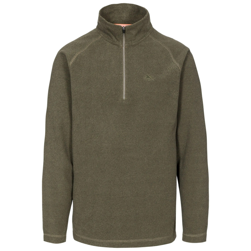 Trespass (4Xl, Moss) Mens Keynote Anti Pilling 1/4 Zip Fleece Top Multicoloured