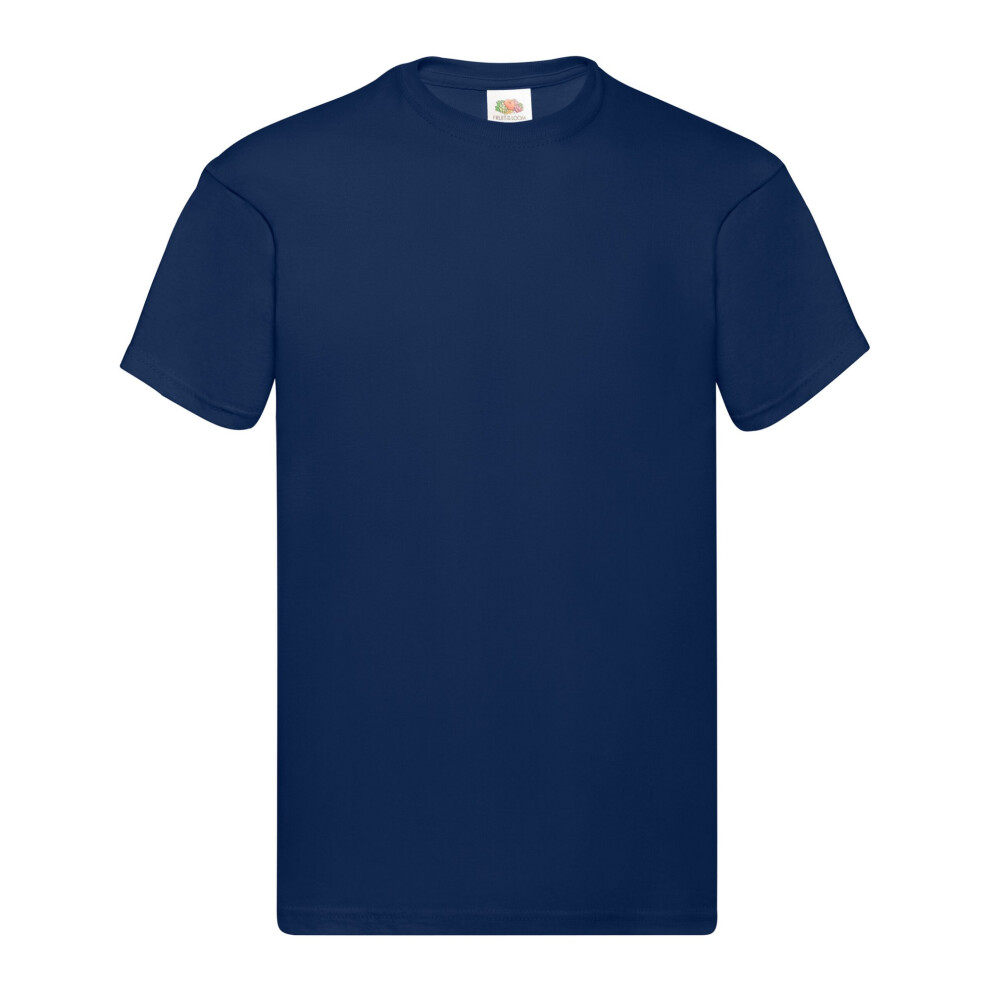 Fruit Of The Loom (5Xl, Navy) Mens Original Heather T-Shirt Blue,Multicoloured