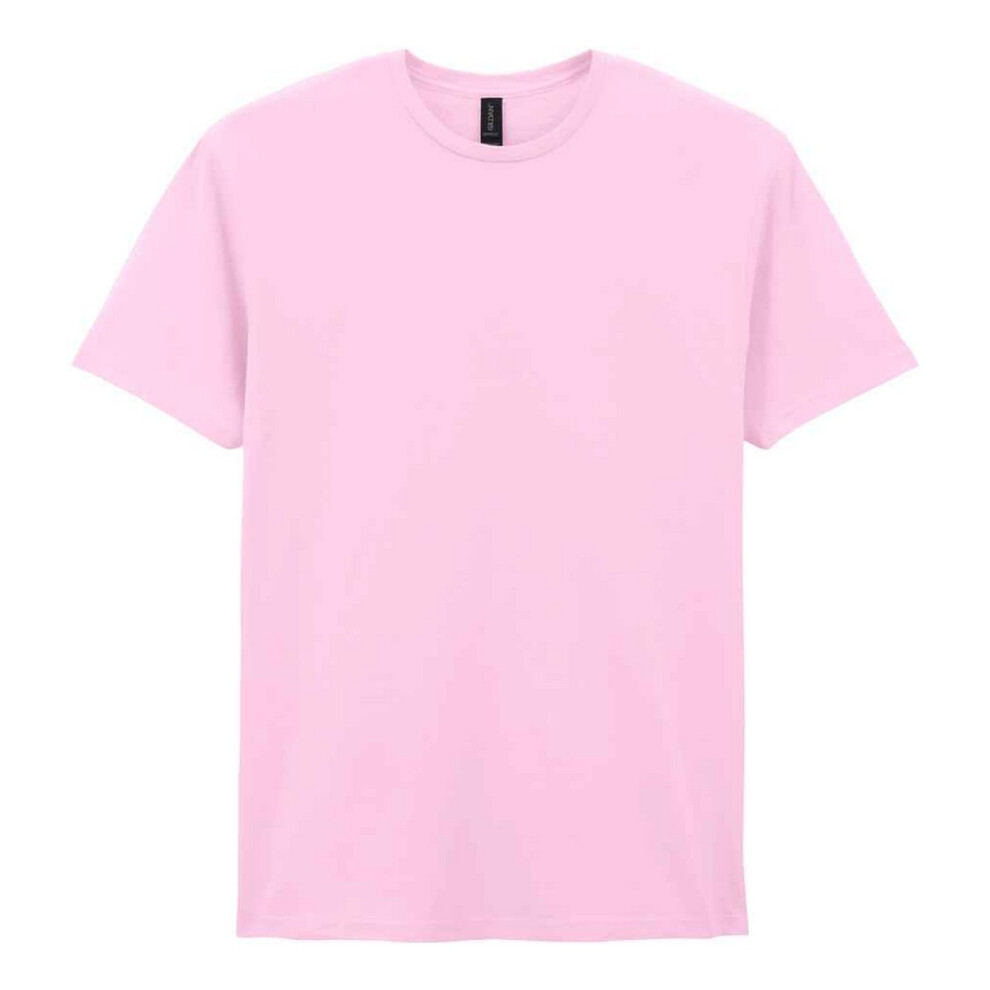 Gildan (3Xl, Light ) Mens Short Sleeve Soft-Style T-Shirt Pink