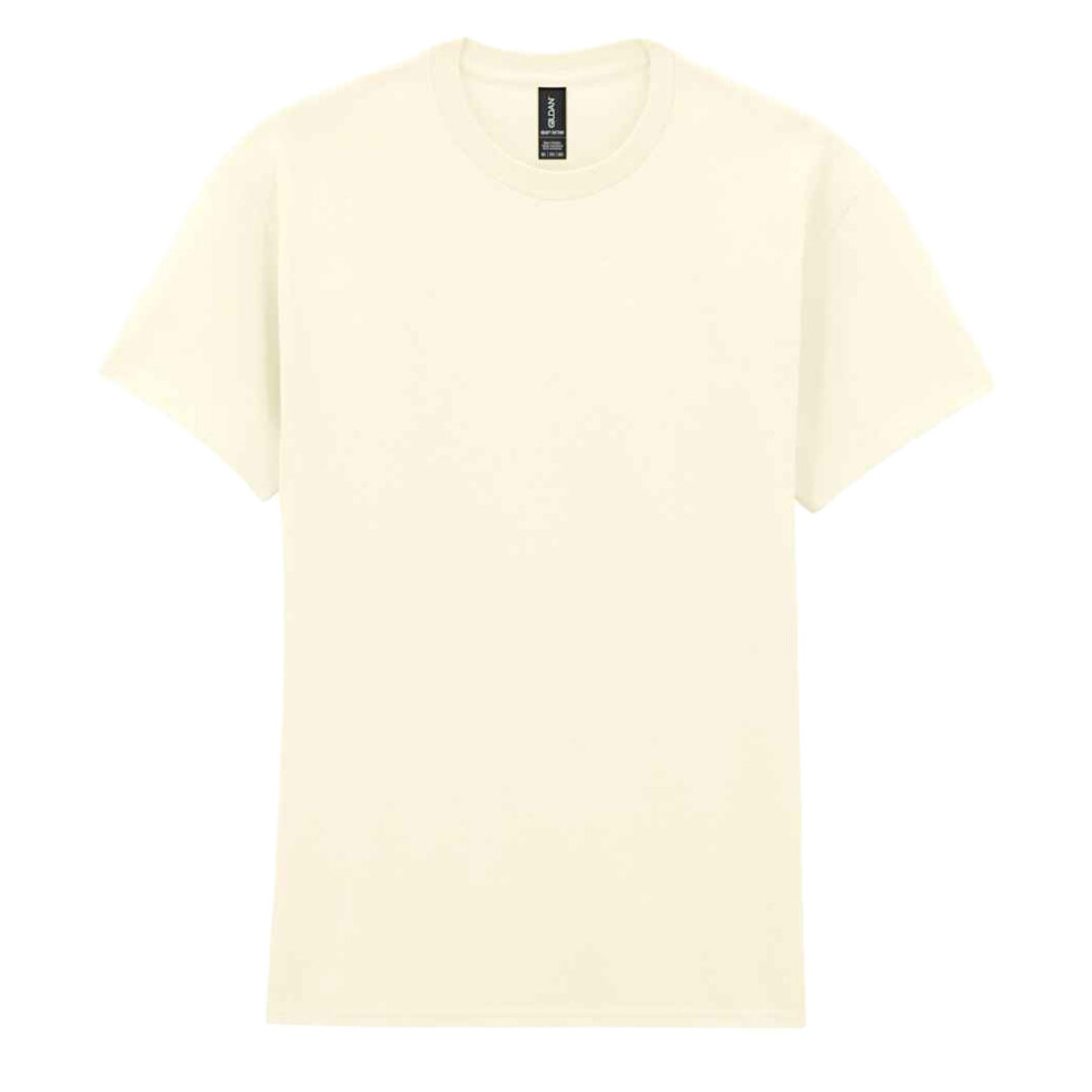 Gildan (4Xl, Off ) Unisex Adult Heavy Cotton T-Shirt White