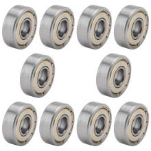 10Pcs Miniature Rubber Sealed Metal Shielded Metric Radial Bearing Model: 607ZZ 7 X 19 X 6MM