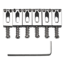 10.5mm Guitar Tremolo Bridge Saddles for Stratocaster Strat Telecaster Tele Electric Guitar Accessories,Silver