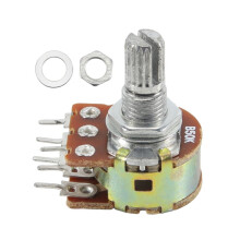 1 pcs silver metal B50K 50K ohm 6-pin dual trim potentiometer 3.8*2.8*1.7cm