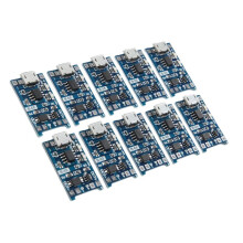 10Pcs 5V  USB 1A 18650 for TP4056 Lithium Battery Charging Board With Protection Charger Module