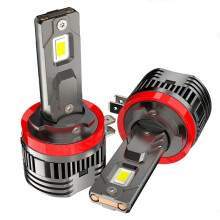 2PCS H11B LED Headlight Bulb Turbo 80W 30000LM Low High 6000K White for Fiesta Plug and