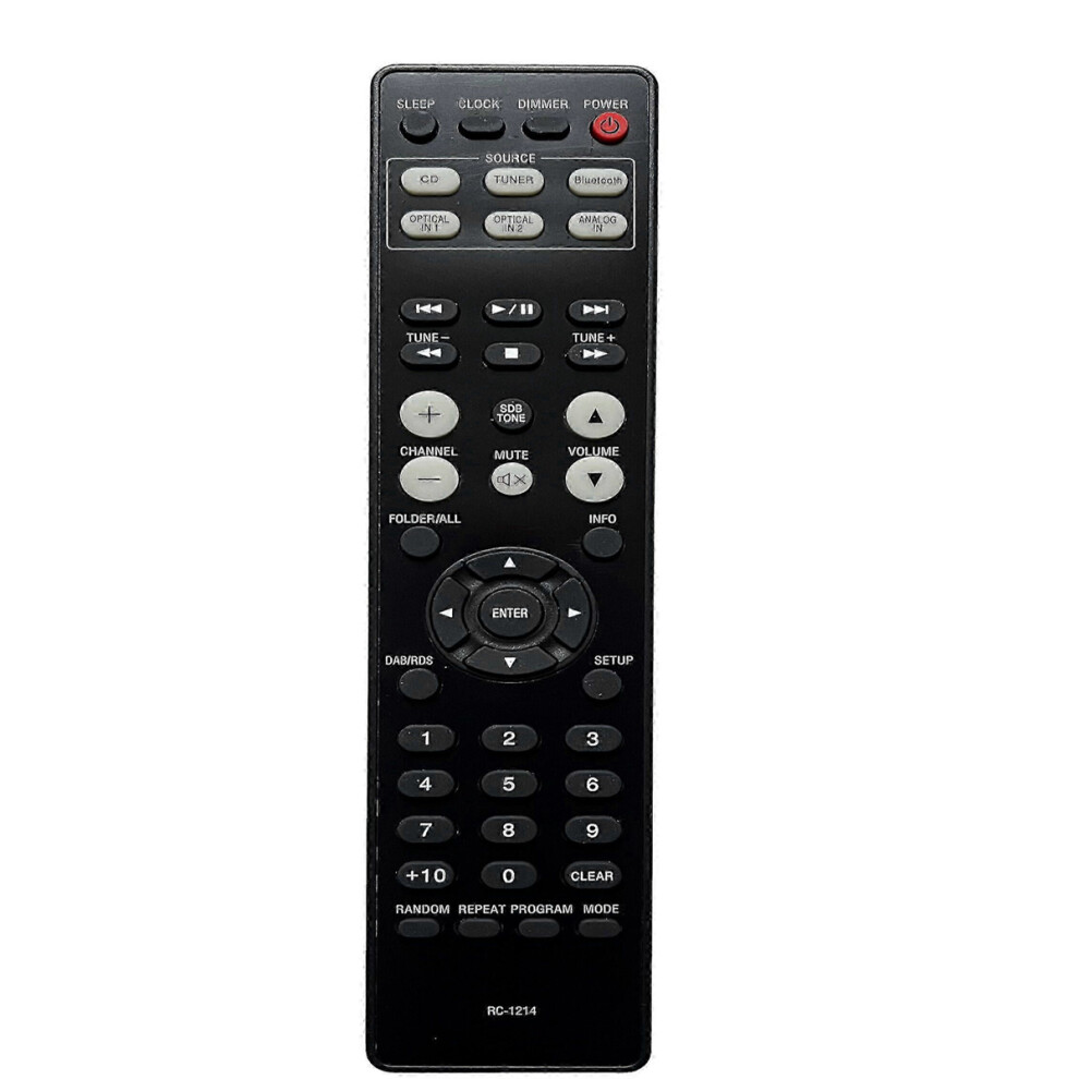 New Replaced Remote Compatible With Denon Cd Receiver Hifi System Rc-1214 Rcdm41 Rcd-M41 Rcd-M41dab Dm41 D-M41 9148293245553