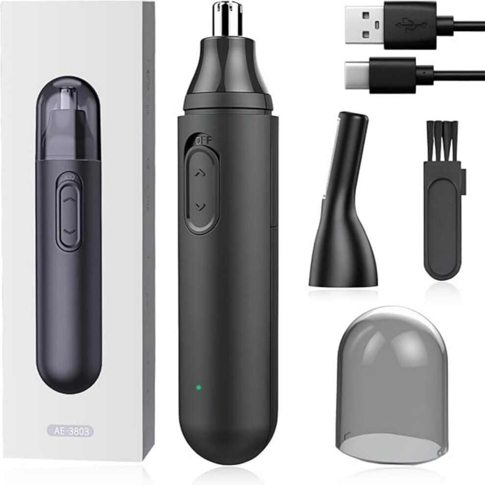 Multifunctional Cordless Nose and Ear Trimmer â Nose, Ear, and Eyebrow Hair Trimmer, USB Rechargeable, IPX7 Waterproof, Professional Preci