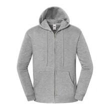 (M, Athletic Heather) Fruit of the Loom Mens Iconic Premium Full Zip Hoodie