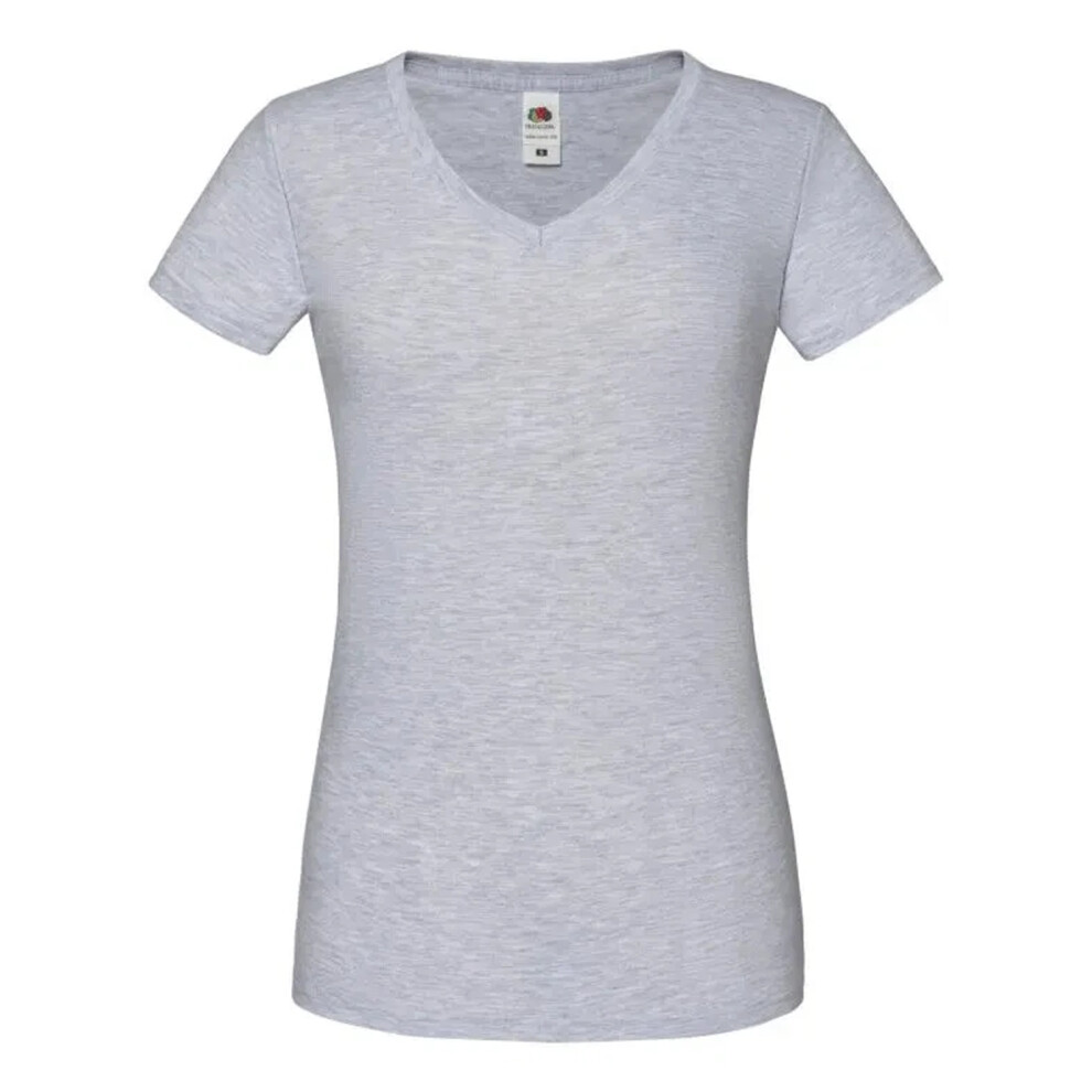 Fruit Of The Loom (L, Heather ) Womens/Ladies Iconic 150 T-Shirt Grey