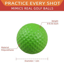 20 Pcs Air Practice Balls,Foam , Training Indoor and Outdoor, for Backyard Hitting Mat,White