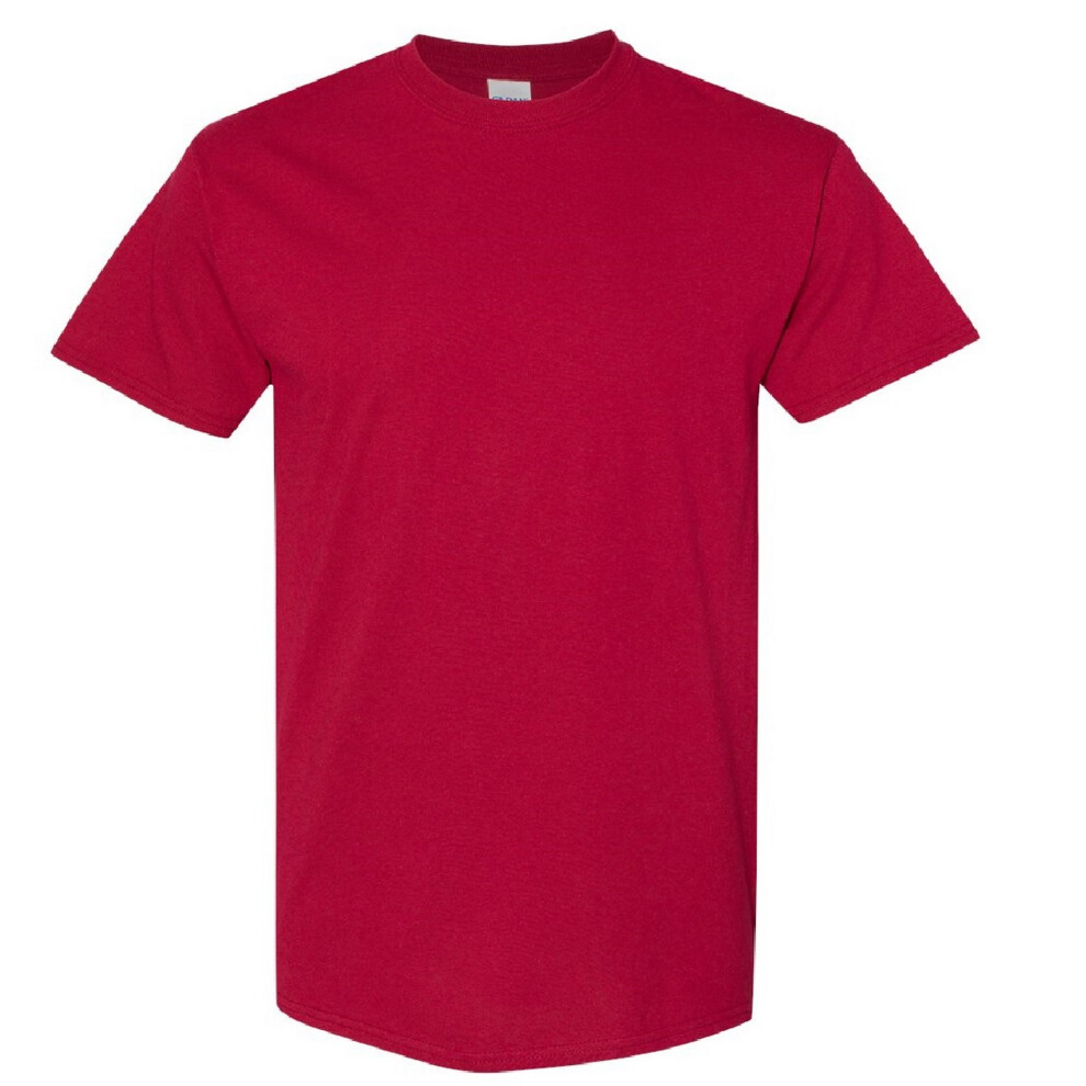 Gildan (S, Cardinal) Mens Heavy Cotton Short-Sleeved T-Shirt Multicoloured