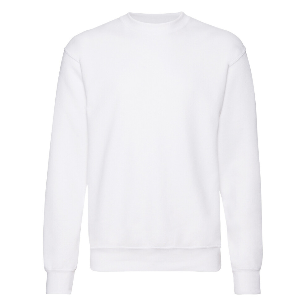 Fruit Of The Loom (2Xl, ) Mens Set-In Belcoro Yarn Sweatshirt White