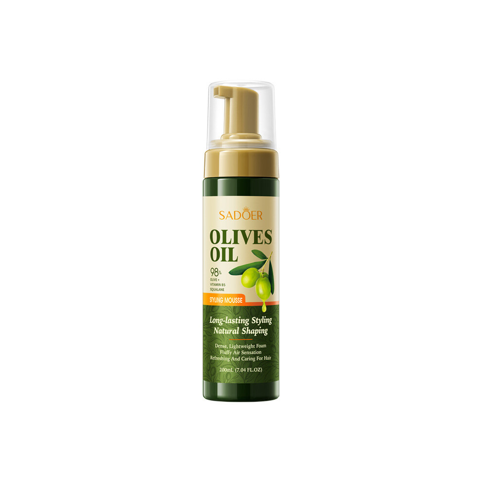 Olive oil styling mousse 200ml SADOER nourishing styling fluffy hair wax