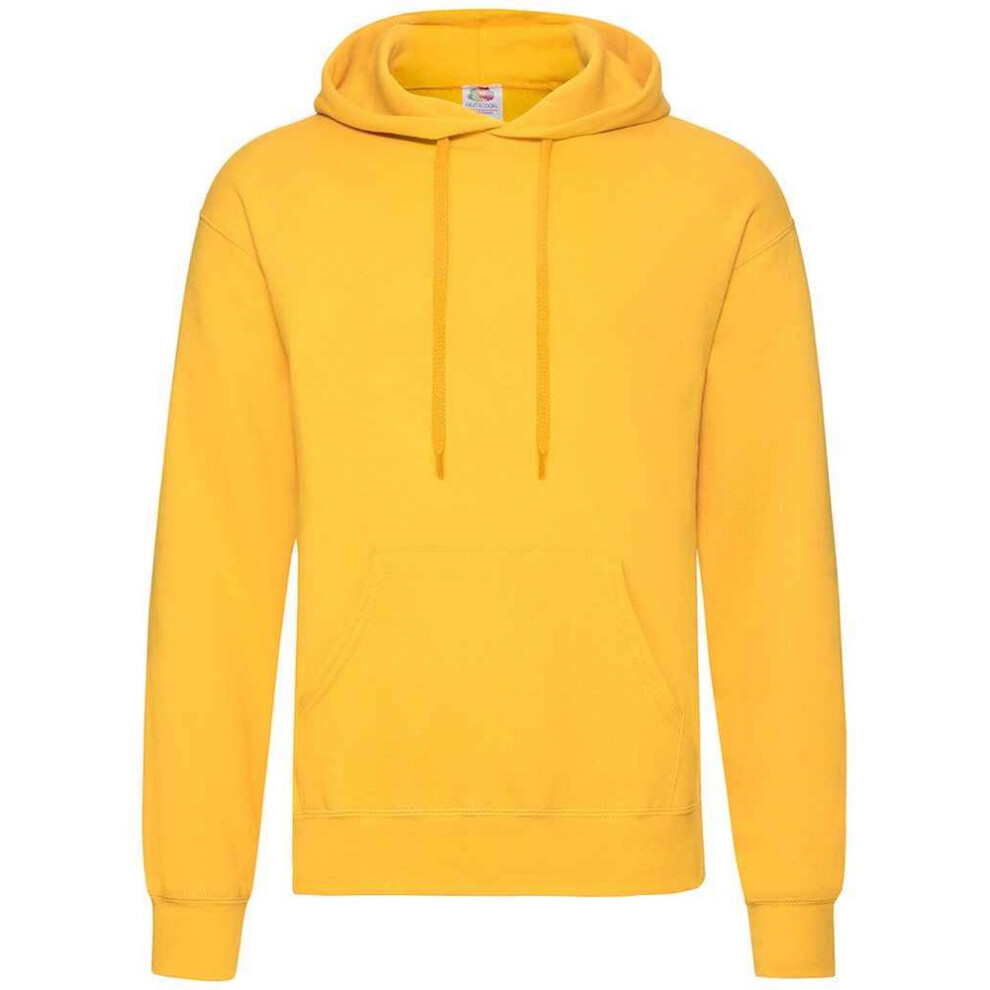 Fruit Of The Loom (L, Sunflower) Adults Unisex Classic Hooded Sweatshirt Multicoloured