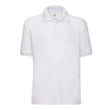 (5-6 Years, White) Fruit of the Loom Childrens/Kids 65/35 Pique Polo Shirt