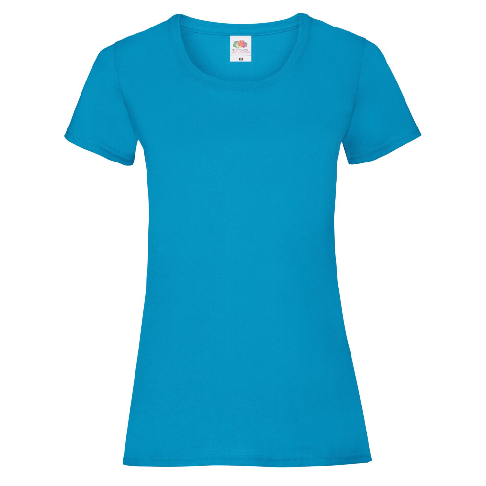 Fruit Of The Loom (Xs, Azure) Womens/Ladies Lady Fit T-Shirt Multicoloured