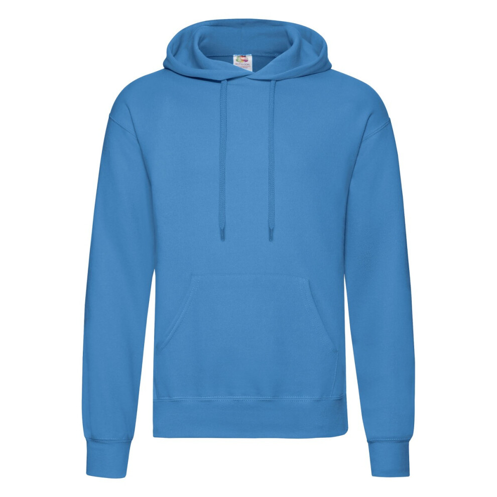 Fruit Of The Loom (Xl, Azure ) Mens Classic Hoodie Blue
