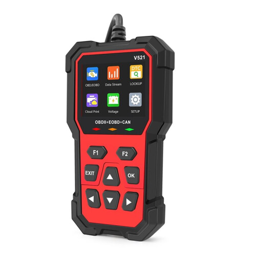 V521 OBD2 Scanner Engine Fault Code Reader with Multi-Language Support for Universal Cars 1