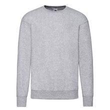 (L, Heather Grey) Fruit of the Loom Mens Lightweight Set-in Sweatshirt