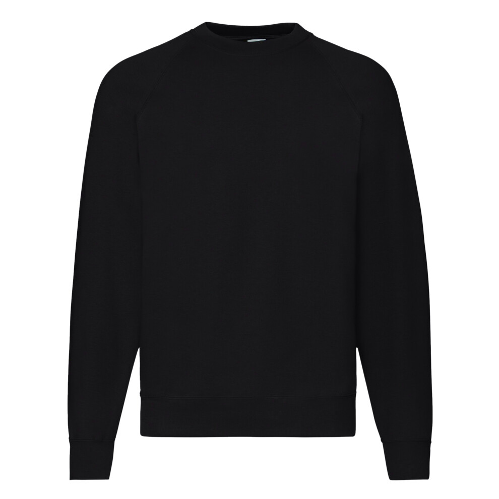 Fruit Of The Loom (3Xl, ) Mens Raglan Sleeve Belcoro Sweatshirt Black