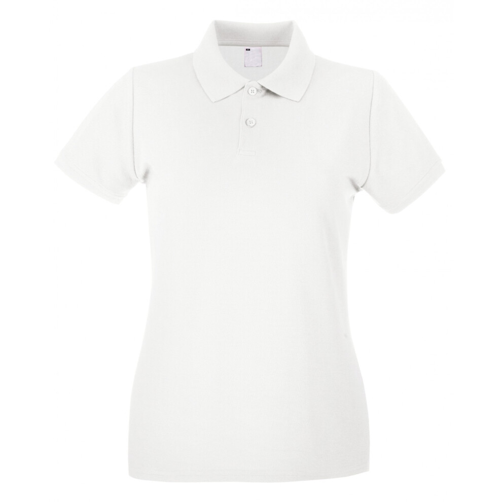 Fruit Of The Loom (Small, Snow) Womens/Ladies Lady Fit Short-Sleeved Polo Shirt Multicoloured